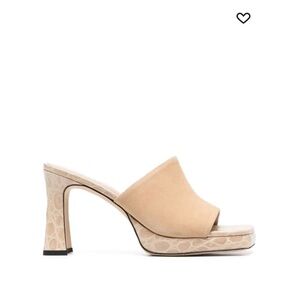 NWOT BY FAR Beliz Mixed Leather Sandals